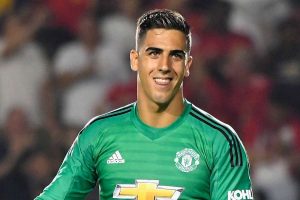 Joel Pereira in action for Man United