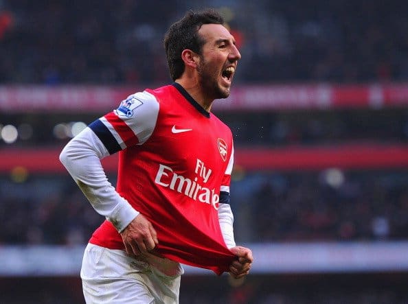 Santi Cazorla in action for Arsenal 