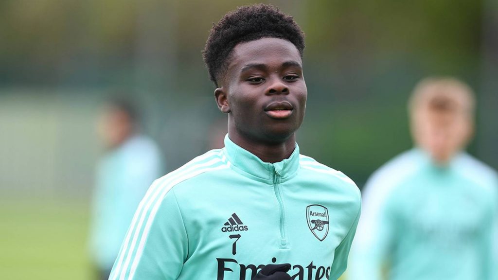 Bukayo Saka of Arsenal 