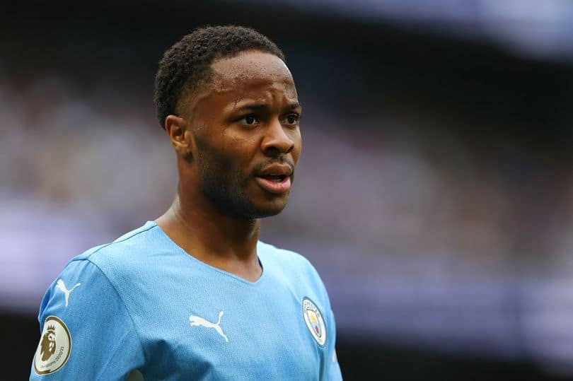 Raheem Sterling in action for Manchester City