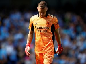 Bernd Leno in action for Arsenal