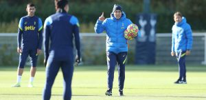 Tottenham starlet shares three-word message and photo alongside Cristian Stellini