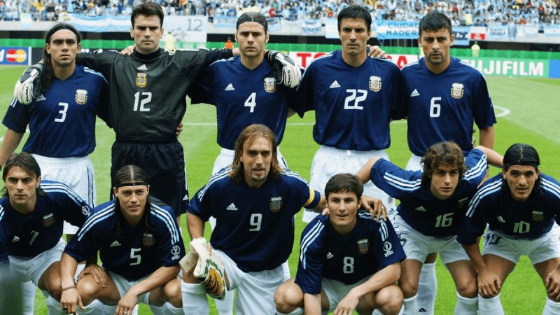 Сборная Аргентины на Чемпионат мира 2002-го года (фото - Laurence Griffiths / Getty Images)