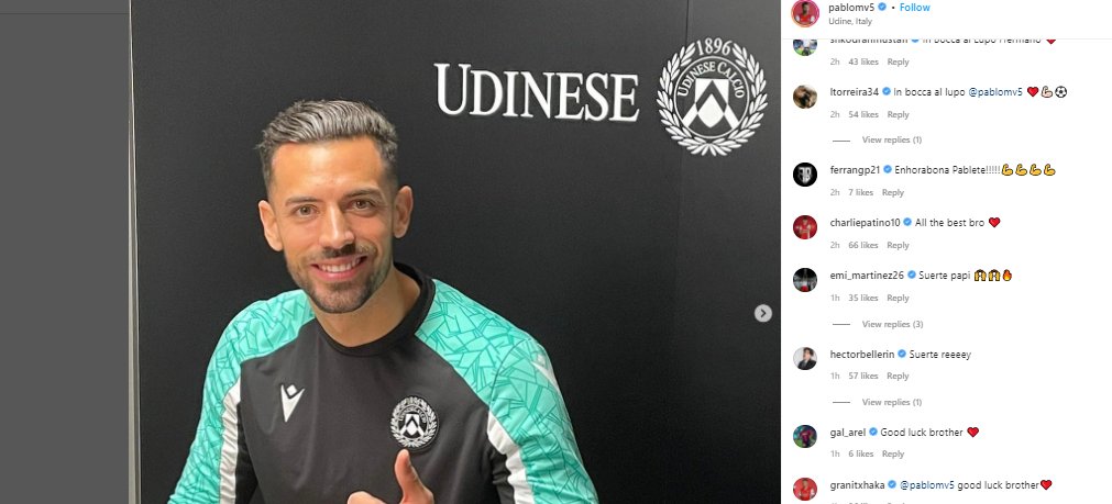 Emi Martinez, Granit Xhaka, Héctor Bellerín and others send messages to Pablo Mari after loan move